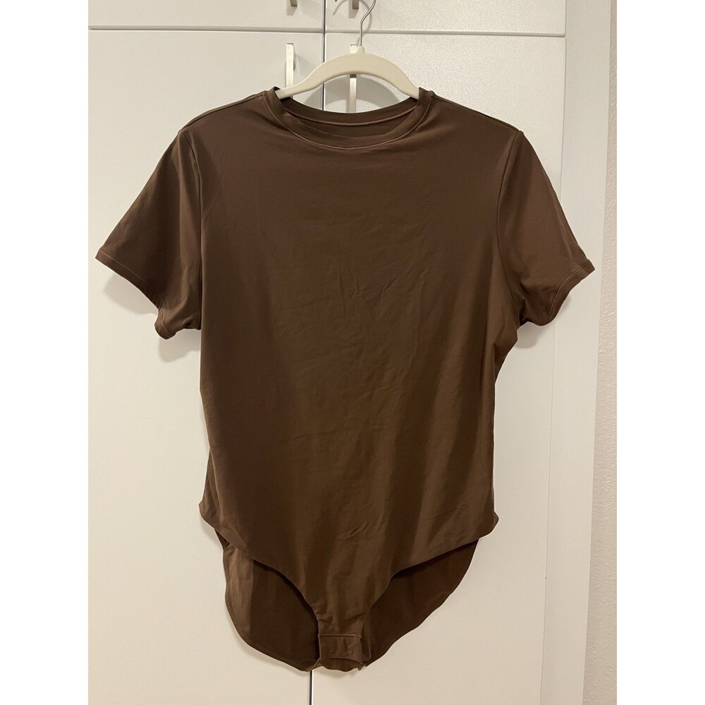 NWOT SKIMS Fits Everybody T-Shirt Bodysuit Cocoa Brown 2X Short Sleeve